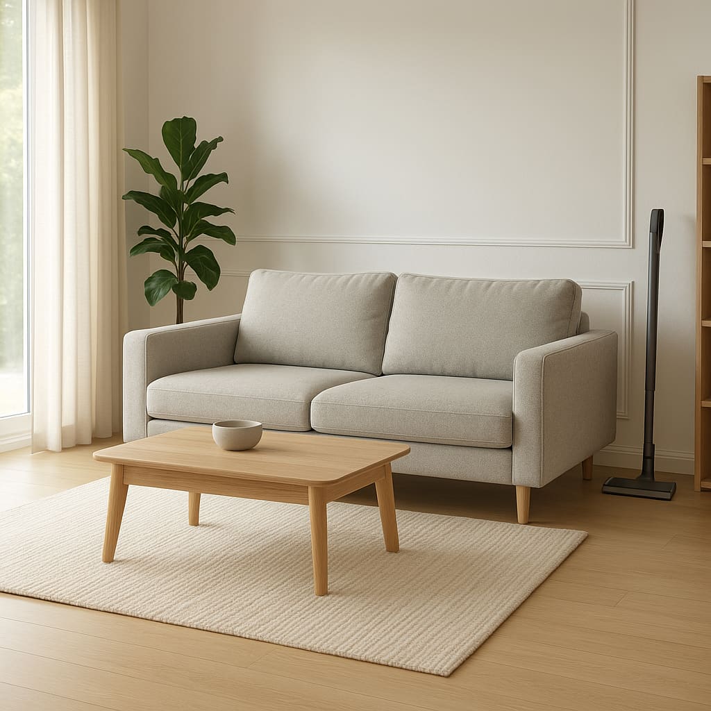 Clean modern living room